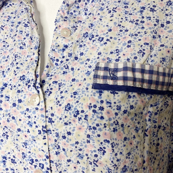 VICTORIAS SECRET Mayfair Floral Cotton Button Down Sleep Shirt - Picture 5 of 6